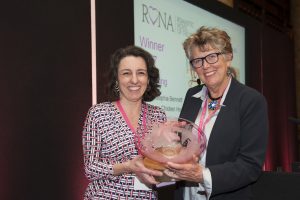 RoNA17 winner Sophia Bennett, presenter Prue Leith